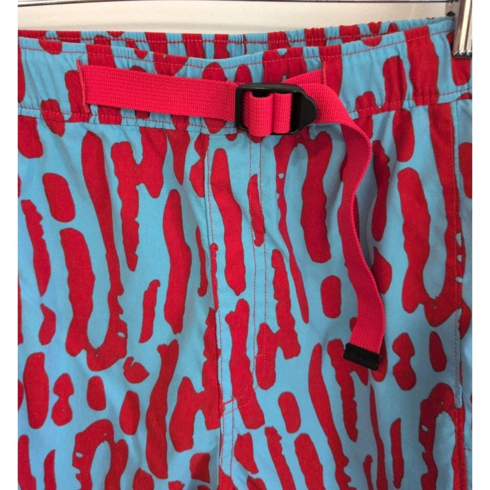 The North Face Men's Class V Belted Shorts Size L Blue Red Multi Gorpcore Active